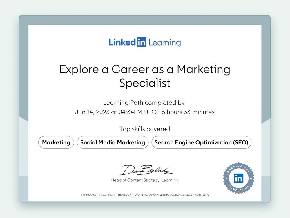 Explore a Career as a Marketing Specialist — LinkedIn Learning