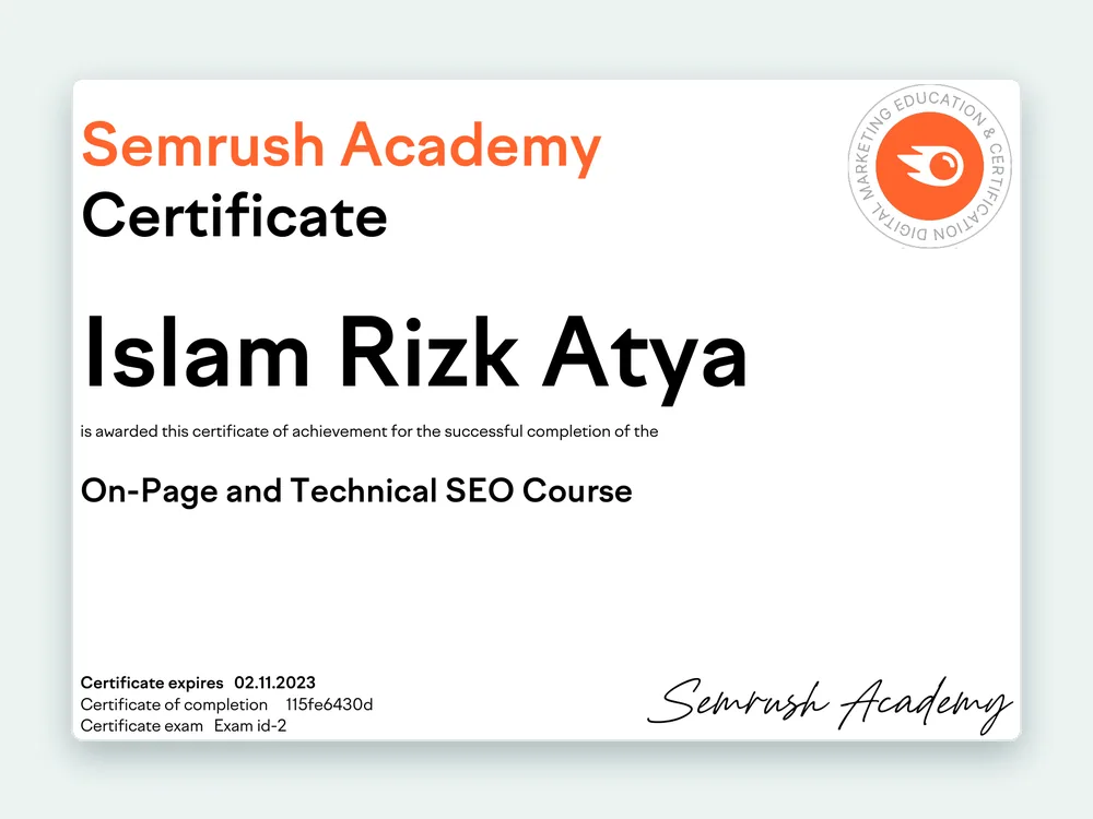 On-Page and Technical SEO — Semrush Academy